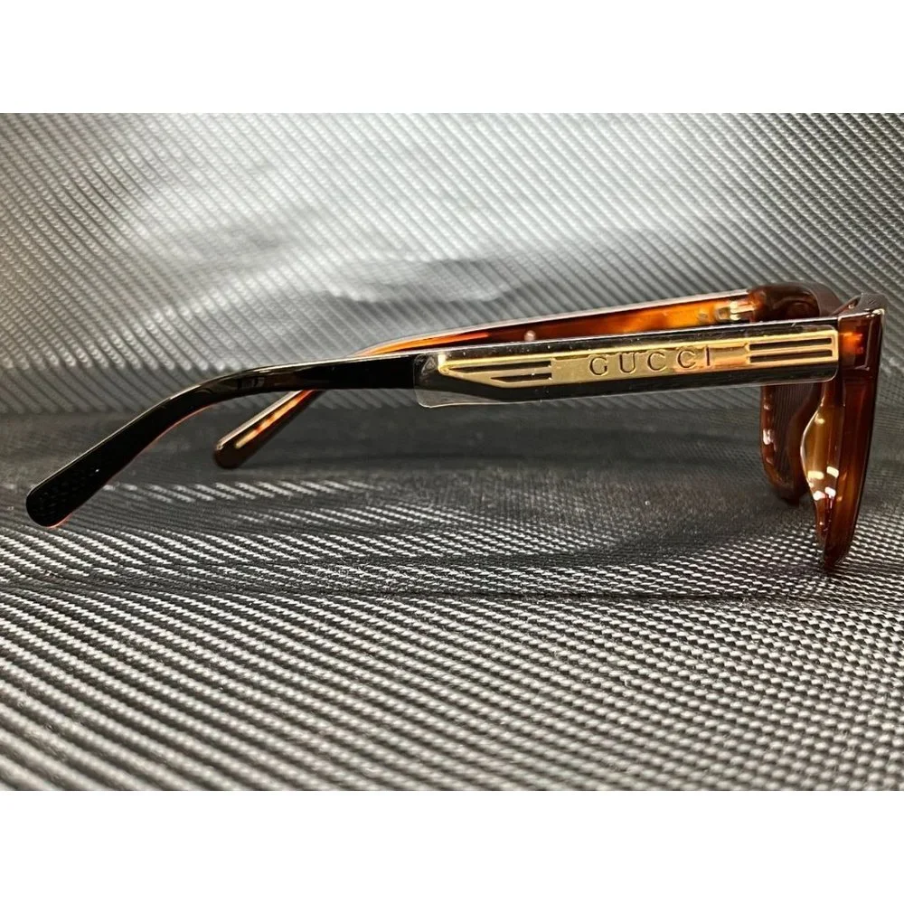 Gucci Black Rectangle Men Sunglasses! New w/ box